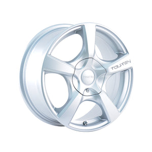 1 X TOUREN TR9 17X7 5-110/5-115 72.62 Hub 42 Offset Silver Wheel Rim