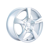 1 X TOUREN TR9 17X7 5-110/5-115 72.62 Hub 42 Offset Silver Wheel Rim