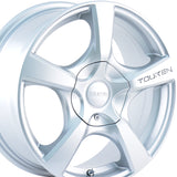1 X TOUREN TR9 17X7 5-110/5-115 72.62 Hub 42 Offset Silver Wheel Rim