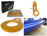 Coolstuffguru Gold Anodized Aluminum Billet Style Rear Tow Hook Racing Towing Set