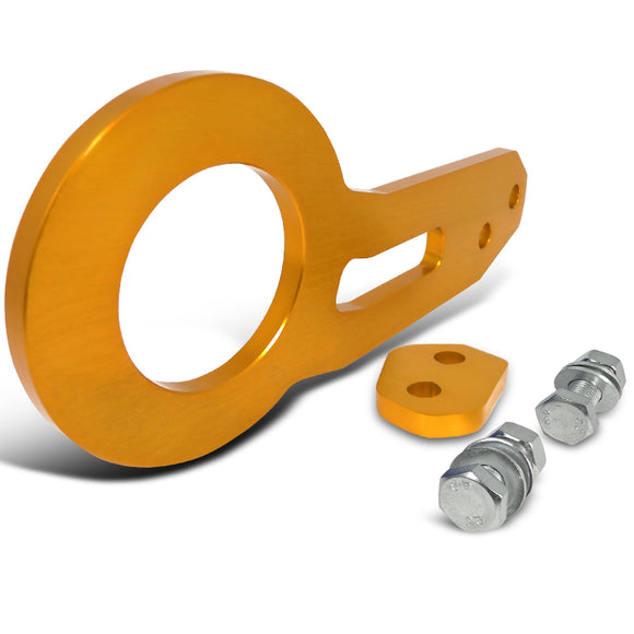 Coolstuffguru Gold Anodized Aluminum Billet Style Rear Tow Hook Racing Towing Set