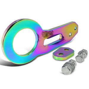 Coolstuffguru Neo Chrome Aluminum Rear Tow Hook Racing Towing Set