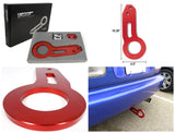 Coolstuffguru Red Anodized Aluminum Billet Style Rear Tow Hook Racing Towing Set