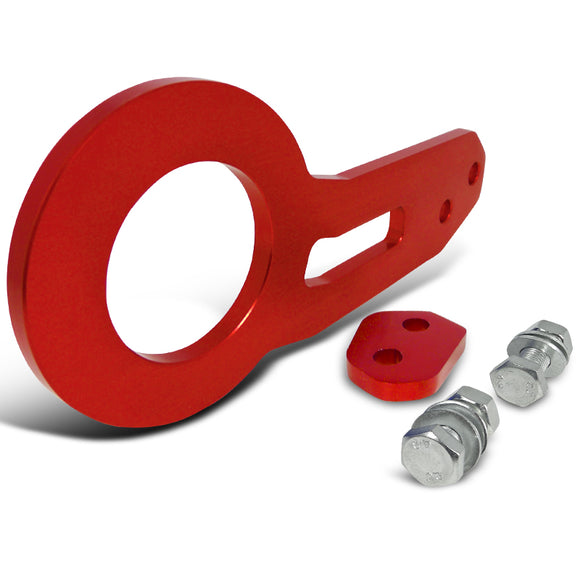 Coolstuffguru Red Anodized Aluminum Billet Style Rear Tow Hook Racing Towing Set