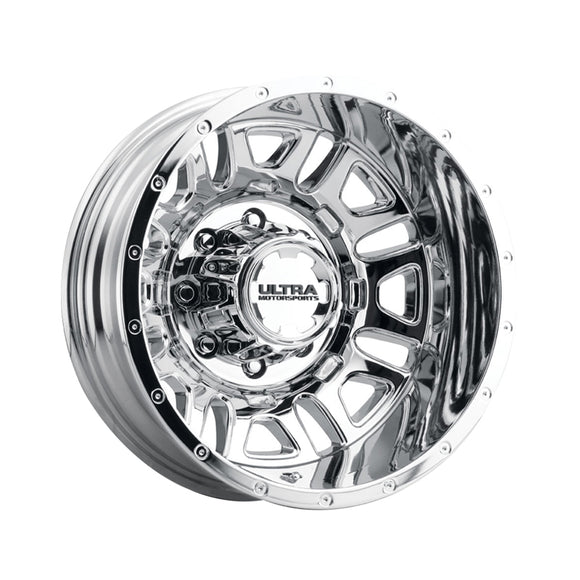 Ultra HUNTER DUALLY 17X6.5 8X6.50 121.70 Hub -140 Chrome Plated Wheel Rim