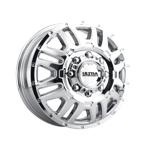 Ultra HUNTER DUALLY 17X6.5 8X6.50 121.70 Hub +129 Chrome Plated Wheel Rim