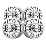 Ultra HUNTER DUALLY 17X6.5 8X6.50 121.70 Hub +129 Chrome Plated Wheel Rim