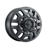 1 X Ultra 003SB Hunter Dually 16X6 6X205 161.1 Hub -130.5 Offset Black Wheel Rim