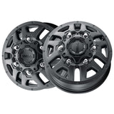 1 X Ultra 003SB Hunter Dually 16X6 6x205 161.1 Hub +110 Offset Black Wheel Rim