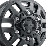 1 X Ultra 003SB Hunter Dually 16X6 6X205 161.1 Hub -130.5 Offset Black Wheel Rim