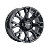 1 X Ultra 123BK Scorpion 17X9 8X6.50 125.2 Hub +12 Offset Black Wheel Rim