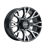 1 X Ultra 123U Scorpion 17X9 6X135/6X5.50 106.1 Hub +12 Offset Black Wheel Rim
