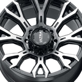 1 X Ultra 123U Scorpion 17X9 6X135/6X5.50 106.1 Hub +12 Offset Black Wheel Rim