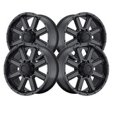 Ultra 002195SB CRUSHER 18X8.5 6X5.50 106.10 Hub +10 Offset Black Wheel Rim