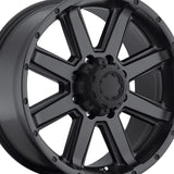 Ultra 002195SB CRUSHER 17X8 6X135 87.00 Hub +25 Offset Black Wheel Rim