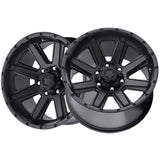 Ultra 002 17X8 8X6.50 125.20 Hub +19 Offset Black Wheel Rim