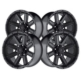 Ultra 002 17X8 6X5.50 106.10 Hub +10 Offset Black Wheel Rim