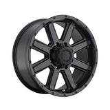 Ultra 002 17X9 8X6.50 125.20 Hub +00 Offset Black Wheel Rim
