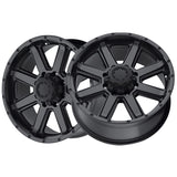 Ultra 002 17X9 8X6.50 125.20 Hub +00 Offset Black Wheel Rim
