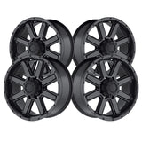 Ultra 002 17X9 8X6.50 125.20 Hub +00 Offset Black Wheel Rim