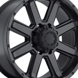 Ultra 002 17X9 8X6.50 125.20 Hub +00 Offset Black Wheel Rim