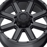 Ultra 002 17X9 8X6.50 125.20 Hub +00 Offset Black Wheel Rim