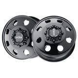 1 X Ultra 002FBK Modular Dually 16X6 8x6.50 121.7 Hub +102 Offset Black Wheel Rim