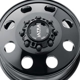 1 X Ultra 002FBK Modular Dually 17X6.5 8x6.50 121.7 Hub +129 Offset Black Wheel Rim
