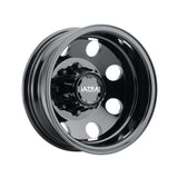 1 X Ultra 002RBK Modular Dually 16X6 8x6.50 121.7 Hub -125 Offset Black Wheel Rim