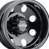 1 X Ultra 002RBK Modular Dually 17X6.5 8x6.50 121.7 Hub -140 Offset Black Wheel Rim