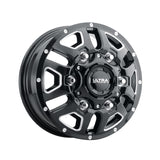Ultra 284 16X6 6X180 138.80 Hub HPO Offset Black Wheel Rim