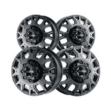 1 X Ultra 022FBK Scorpion Dually 17X6.5 8x6.50 121.7 Hub +129 Offset Black Wheel Rim