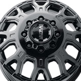 1 X Ultra 022FBK Scorpion Dually 17X6.5 8x200 142.3 Hub -140 Offset Black Wheel Rim