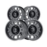 1 X Ultra 114SB The Chief 17X9 8X6.50 125.2 Hub +01 Offset Black Wheel Rim