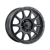 1 X Ultra 115SB The General 17X9 5X5.50 106.5 Hub +01 Offset Black Wheel Rim