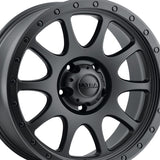 1 X Ultra 115SB The General 17X9 5X5.00 78 Hub +12 Offset Black Wheel Rim