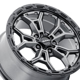 1 X Ultra 125GN Warmonger 5 17X9 5x4.50 71.5 Hub -12 Offset Black Wheel Rim