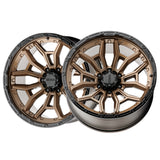 1 X Ultra 126BZ Warmonger 6 20X9 6X5.50 106.1 Hub +18 Offset Bronze Wheel Rim