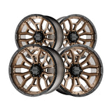 1 X Ultra 126BZ Warmonger 6 20X9 6X5.50 106.1 Hub +18 Offset Bronze Wheel Rim