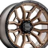 1 X Ultra 126BZ Warmonger 6 20X9 6X5.50 106.1 Hub +18 Offset Bronze Wheel Rim