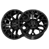 1 X Ultra 127B Tracker 20X9 5X5/5X5.50 87 Hub +18 Offset Black Wheel Rim