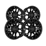 1 X Ultra 127B Tracker 20X9 6X5.50/6X135 106.1 Hub +18 Offset Black Wheel Rim
