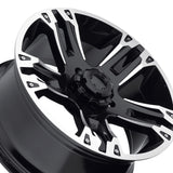 Ultra 234235B MAVERICK 17X8 5X5.00 78.00 Hub +10 Offset Black Wheel Rim