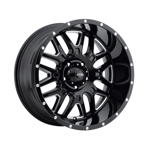 Ultra 211 20X9 8X6.50 125.20 Hub +18 Offset Black Wheel Rim