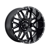 Ultra 211 17X9 5X5.50 106.50 Hub +12 Offset Black Wheel Rim