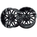 Ultra 211 17X9 5X5.50 106.50 Hub +12 Offset Black Wheel Rim
