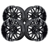 Ultra 211 17X9 5X5.50 106.50 Hub +12 Offset Black Wheel Rim