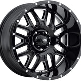 Ultra 211 17X9 5X5.50 106.50 Hub +12 Offset Black Wheel Rim