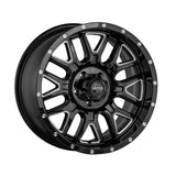 Ultra 211203BM HUNTER 18X9 5X5.50 106.50 Hub +12 Offset Black Wheel Rim