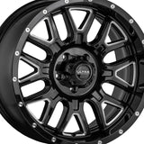 Ultra 211203BM HUNTER 18X9 6X5.50 106.10 Hub +18 Offset Black Wheel Rim
